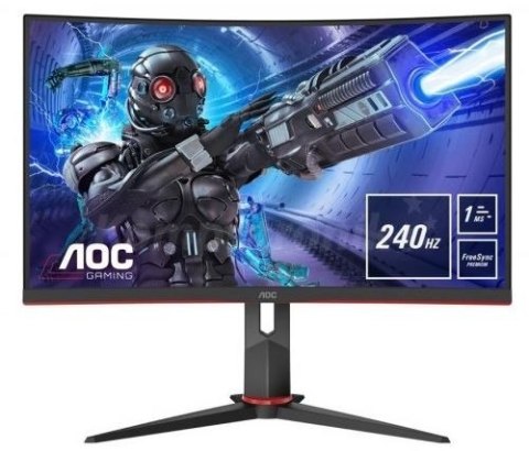 AOC Monitor C32G2ZE/BK 31.5 cala VA Curved 240Hz HDMIx2 DP