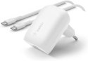 Belkin Ładowarka sieciowa BOOST CHARGE 30w USB-C PD PPS + Kabel USB-C