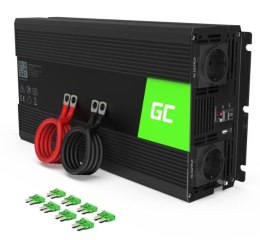 Green Cell Przetwornica 12V/230V 1500W/3000W Czysty sinus