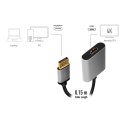 LogiLink Adapter DP do HDMI 4K 60Hz aluminiowy 0.15m