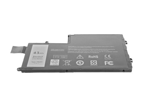 Mitsu Bateria do Dell Inspiron 15 (5542), 14 (5445) 3800 mAh (43 Wh) 10.8 - 11.1 Volt
