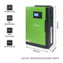 Qoltec Hybrydowy inwenter solarny Off-Grid 3,5kW | 100A | 24V | MPPT | Sinus