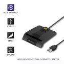 Qoltec Inteligentny czytnik chipowych kart ID SCR-0634 | USB typu C