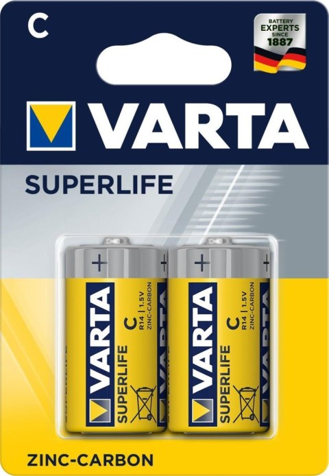 Baterie VARTA Superlife, Baby R14P/C - 2 szt