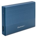 Qoltec Obudowa | Kieszeń na dysk SSD HDD 2.5" | SATA | USB 3.0 | Super speed 5Gb/s | 2TB | Niebieskia