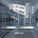 Qoltec Uchwyt na szynę DIN35 do szaf RACK 19"