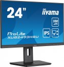 IIYAMA Monitor 23.8 cala XUB2493HSU-B6 IPS.HDMI.DP.2x2W.USBx2.SLIM.HAS(150mm)