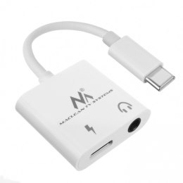 Maclean Adapter USB type-C 3,5 mm jack PD MCTV-848