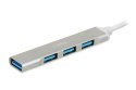 IBOX HUB 4-PORTOWY USB3.0 + USB 2.0, SLIM