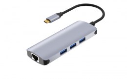 IBOX Stacja dokująca HUB USB/LAN IUH3RJ4K