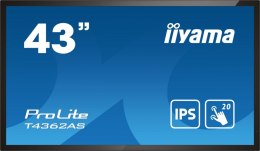 IIYAMA Monitor wielkoformatowy 43 cale T4362AS-B1 20pkt., 24/7, IPS, 500cd, ANDROID 8.0