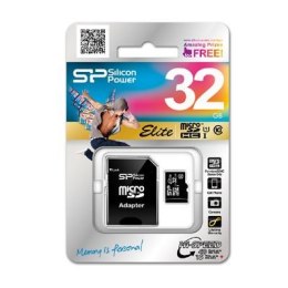 Karta pamięci MicroSDHC Silicon Power Elite UHS-1 32GB CL10 + adapter