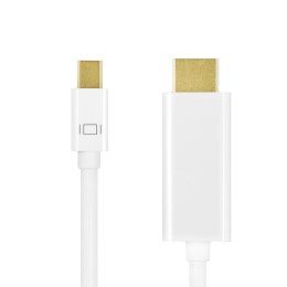 LogiLink Kabel mini DisplayPort do HDMI,4K, 5m Biały