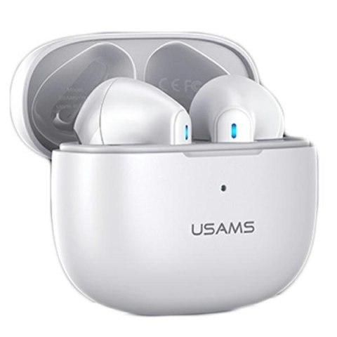 USAMS Słuchawki Bluetooth TWS 5.2 NX10 Series Dual microfon białe