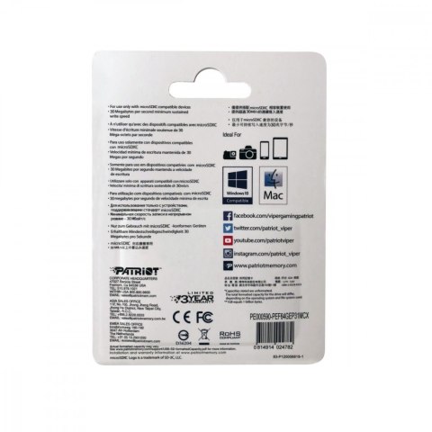 Patriot Karta microSDXC 64GB V30