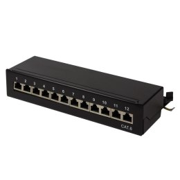 Patch panel stacjonarny LogiLink NP0017 12x RJ45 kat.6 ekranowany