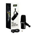 Shure MV7+-K - Mikrofon lektorski/wokalny ze złączem XLR/USB-C Czarny