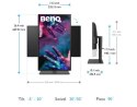 Benq Monitor 25 cali PD2506Q QHD 5ms/2K/IPS/GL/HDMI