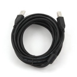 Gembird Kabel USB 2.0 typu AB AM-BM 4,5m FERRYT czarny