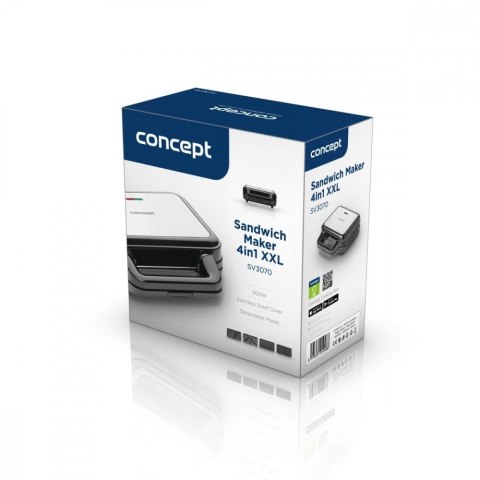 Concept Opiekacz do kanapek 4w1 SV3070 900W