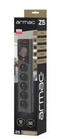 Armac Listwa zasilająca Z5 3m 5x230V 10A Z5/30/CZ czarna