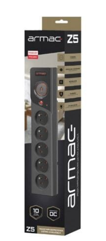 Armac Listwa zasilająca Z5 3m 5x230V 10A Z5/30/CZ czarna