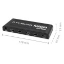 Qoltec Aktywny rozdzielacz Splitter 4 x HDMI 4K x 2K | 3.4Gb/s