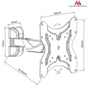 Maclean Uchwyt do telewizora lub monitora 13-42 cale MC-741 25kg Czarny