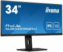 IIYAMA Monitor 34 cale XUB3493WQSU IPS,UWQHD,DP,HDMI,HAS(150mm)