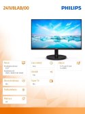 Philips Monitor 241V8LAB 23.8 cala VA 100Hz HDMI Głośniki