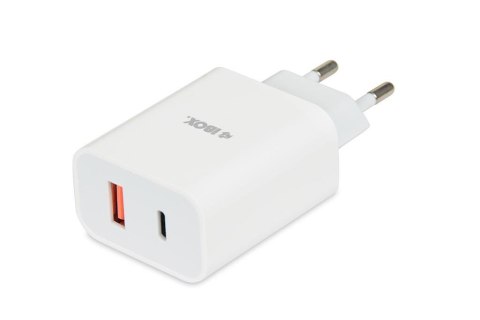 Ładowarka sieciowa iBOX C-36 USB A+C 20W kabel USB-C do USB-C