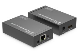 Przedłużacz/Extender DIGITUS HDMI 1080p 60Hz 120m po skrętce kat.6 HDCP 1.3 IR (zestaw)