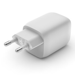 Belkin Podwójna ładowarka ścienna USB-C GaN z PPS 65 W Biała