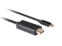 Lanberg Kabel USB-C(M)->Displayport 1.8M 4K 60HZ czarny