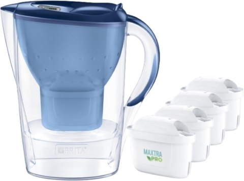 Brita Dzbanek filtrujący 3,5l Marella XL + 4 wkłady Maxtra Pro Pure Performance niebieski