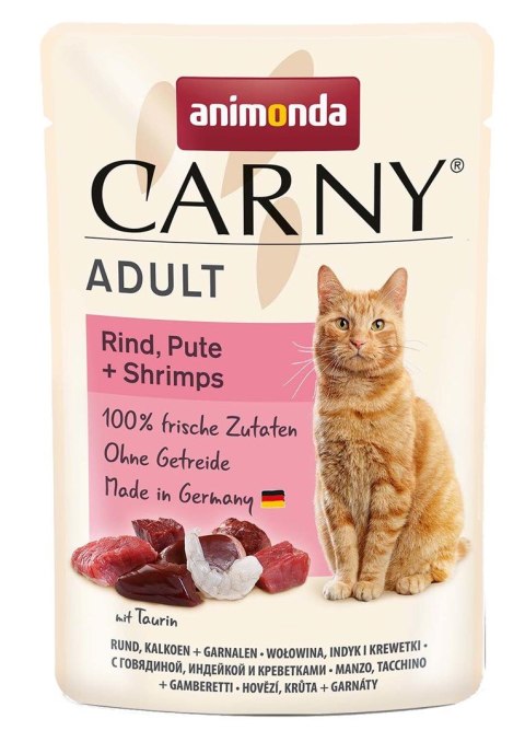 Animonda Carny Adult Pouch Beef,Turkey,Shrimps 85g