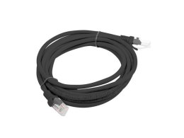 Patchcord UTP Lanberg PCU5-10CC-0300-BK (RJ45 - RJ45 ; 3m; UTP; kat. 5e; kolor czarny)