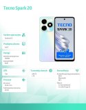 TECNO Smartfon SPARK 20 KJ5n 256+8 Biały