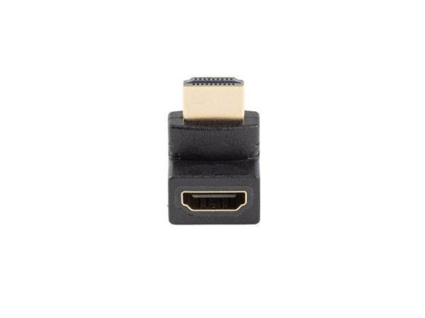 Adapter Lanberg HDMI(M) -> HDMI(F) 4K kątowy góra czarny