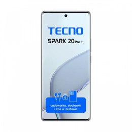 TECNO Smartfon Spark 20 PRO+ KJ7 256+8 Lunar Frost