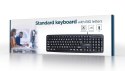 Klawiatura standardowa USB z literami dla Seniora Gembird KB-US-103 czarna