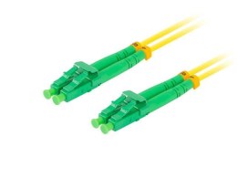 Patchcord światłowodowy Lanberg SM LC/APC-LC/APC DUPLEX 3.0mm LSZH G657A1 10m żółty