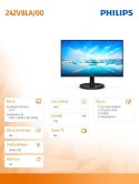 Philips Monitor 242V8LA 23.8 cali VA HDMI DP Głośniki