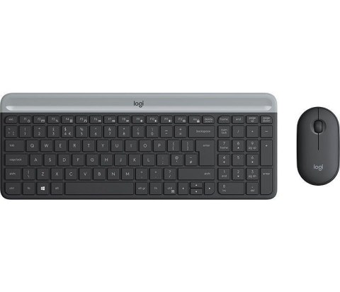 Zestaw bezprzewodowy klawiatura + mysz Logitech MK470 Slim Combo czarny