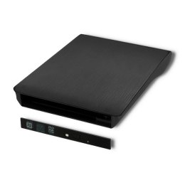 Obudowa/kieszeń Qoltec na napęd optyczny CD/DVD SATA | USB3.0 | 9.5mm