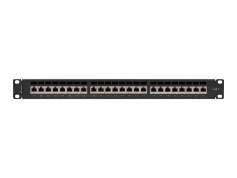 Lanberg Patchpanel 24 port 1U KAT7 EK. PPS7-1024-B Czarny
