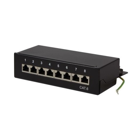 Patch panel stacjonarny LogiLink NP0017B 8x RJ45 kat.6 ekranowany