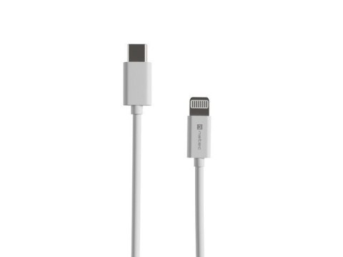 Natec Kabel Lightning (M)->USB-C(M) 2m MFI Prati Biały