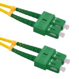 Patchcord Światłowodowy Qoltec SC/APC-SC/APC SM 9/125 G652D 1m