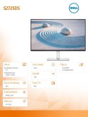 Dell Monitor 27 cali S2725DS IPS LED 100Hz QHD (2560x1440)/16:9/2xHDMI/DP/Speakers/fully adjustable stand/3Y